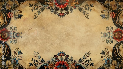 Wallpaper Mural Digital border with stunning Mughal design Torontodigital.ca