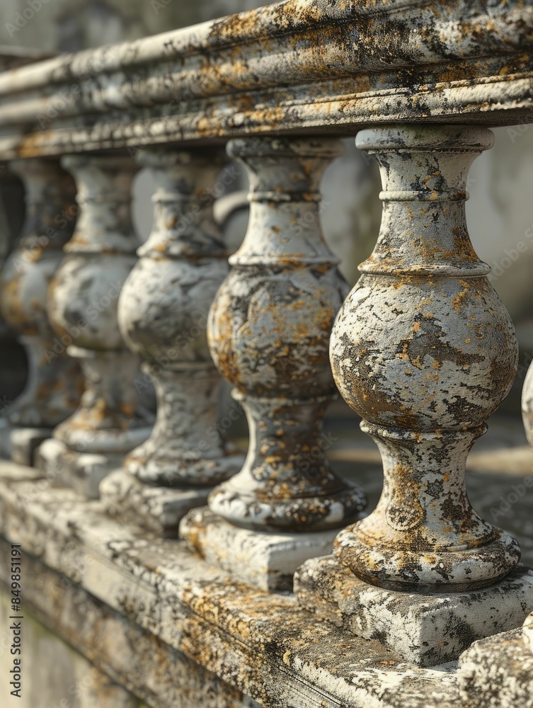Fototapeta premium Utilize digital texture mapping for accurate replication of historical surfaces