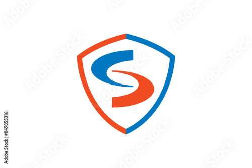 logo S shield vector