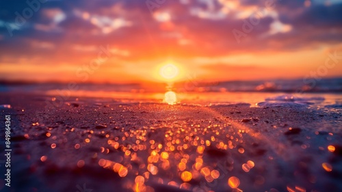 Crystal-clear image of a colorful sunrise photo