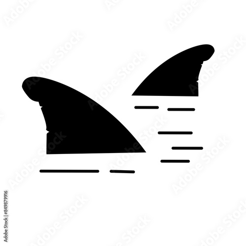 shark fin icon