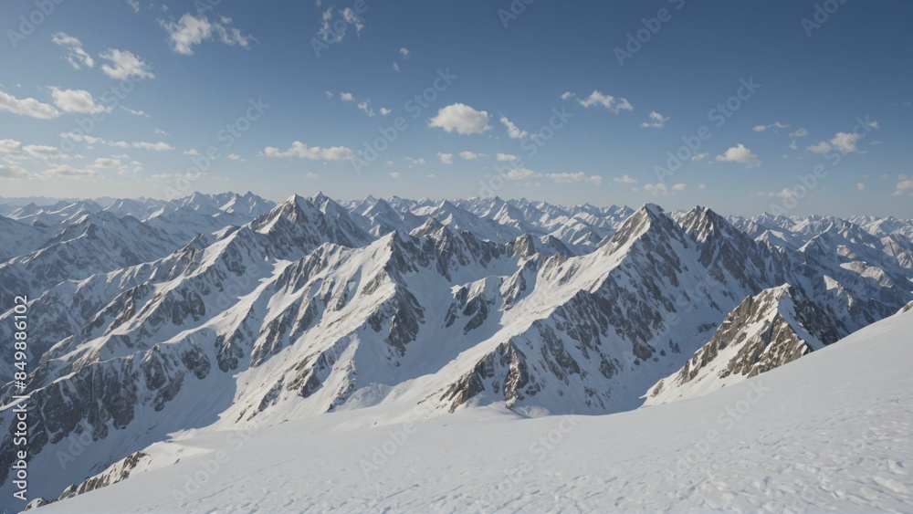 Fototapeta premium snow covered mountains