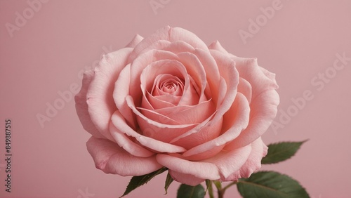 Wallpaper Mural pink rose on a prink background Torontodigital.ca