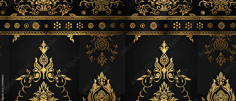 Seamless image of Thai pattern graphic pattern. Seamless image of Thai pattern graphic pattern.