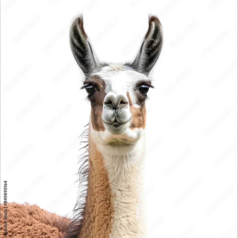 Obraz premium Llama isolated on white background 