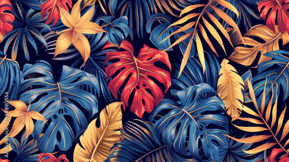 Tropical Foliage Pattern Tropical Foliage Pattern