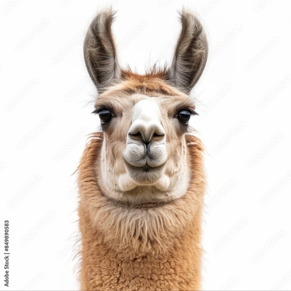 Obraz premium Llama isolated on white background
