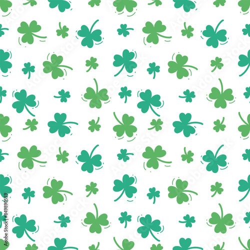 seamless pattern with clover