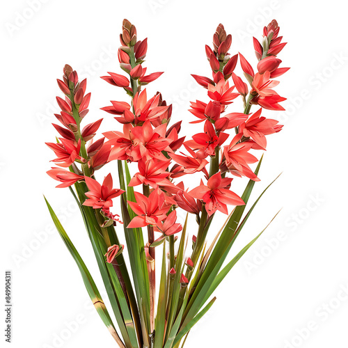 Hesperaloe Parviflora on Transparent Background Cutout photo