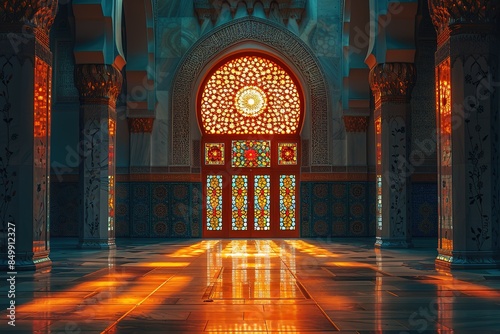 mosque religion islam religious muslim architecture iran travel shiraz persia persian iranian pink interior art mosaic photo