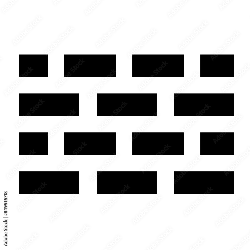 Line Blocks Icon Line Blocks Icon