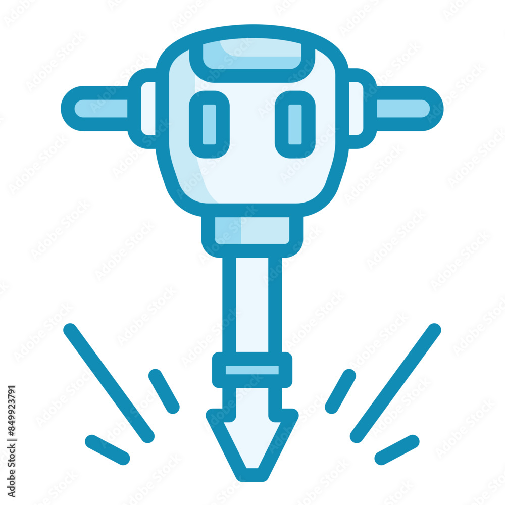 Concrete Hammer Icon Concrete Hammer Icon