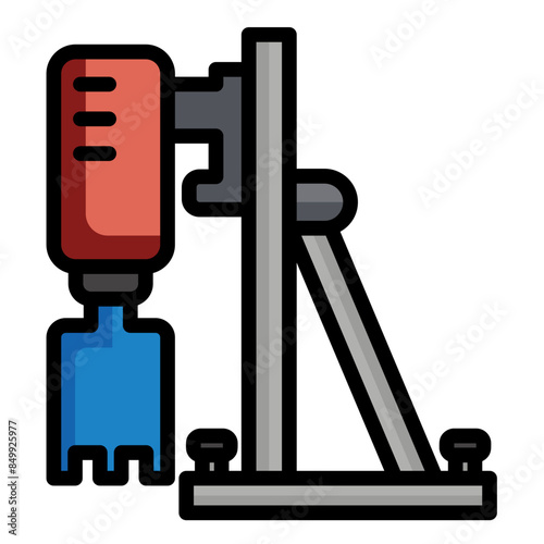 Concrete Core Drill Icon