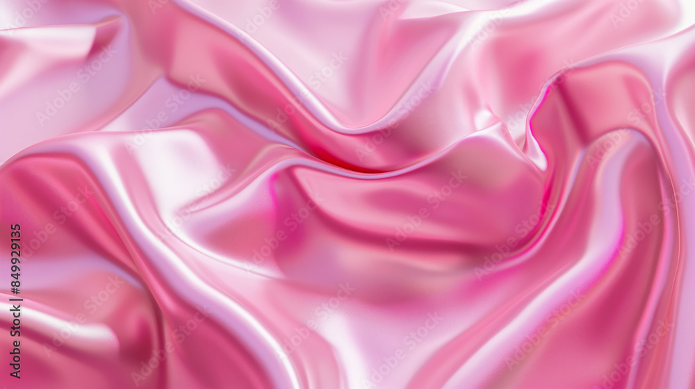 pink satin fabric, Close-up of a smooth pink background pink satin fabric, Close-up of a smooth pink background