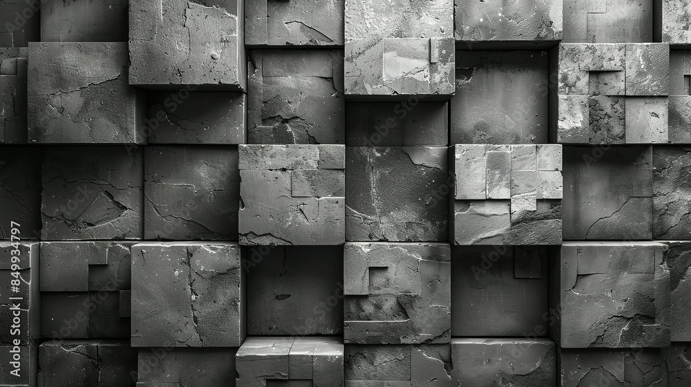Harmony of Grays: Grid Pattern Perspective Harmony of Grays: Grid Pattern Perspective