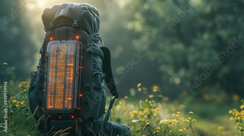 Renewable Energy on the Go: Hikers' Backpack with Ni Betavoltaic Battery photo