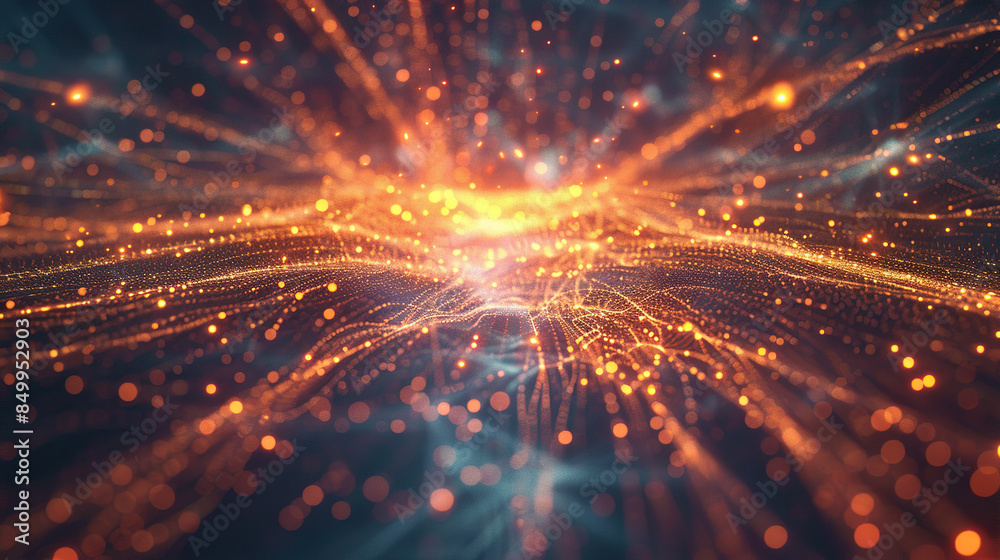 Fototapeta premium Abstract Light Background with Glowing Lights