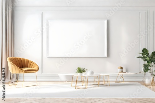 modern living room with sofas and plants