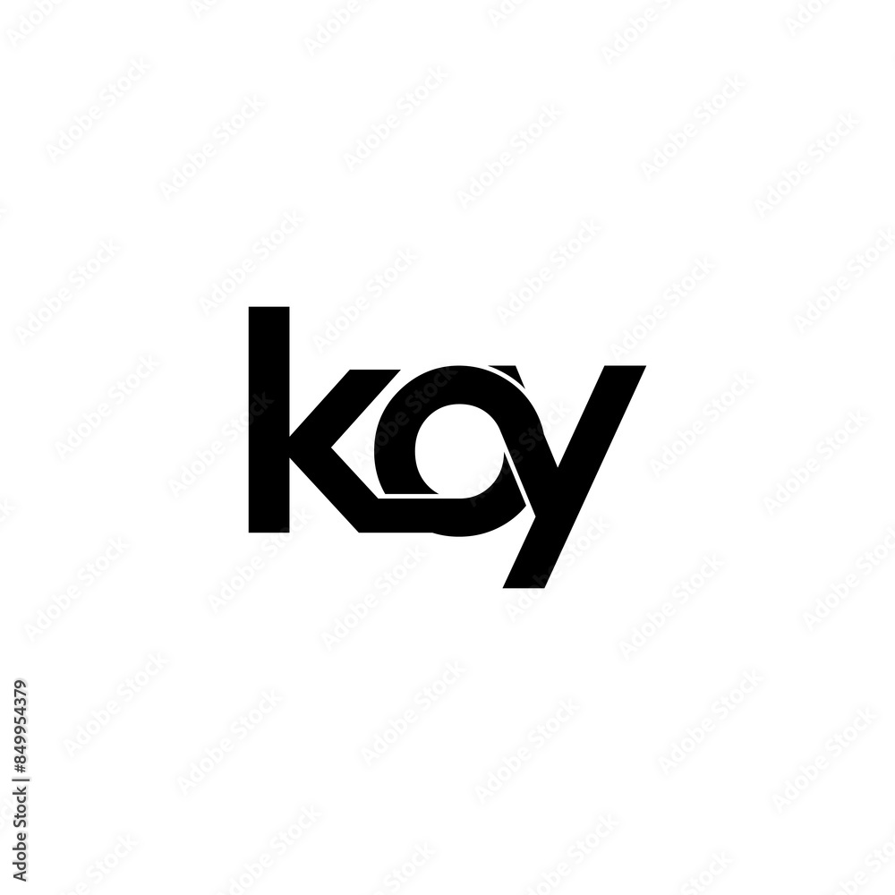 koy initial letter monogram logo design koy initial letter monogram logo design