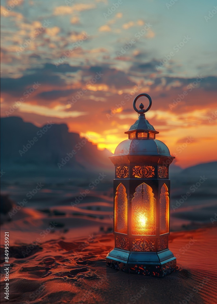 Islamic lantern during starry night islamic celebration
Islamic lantern during starry night islamic celebration