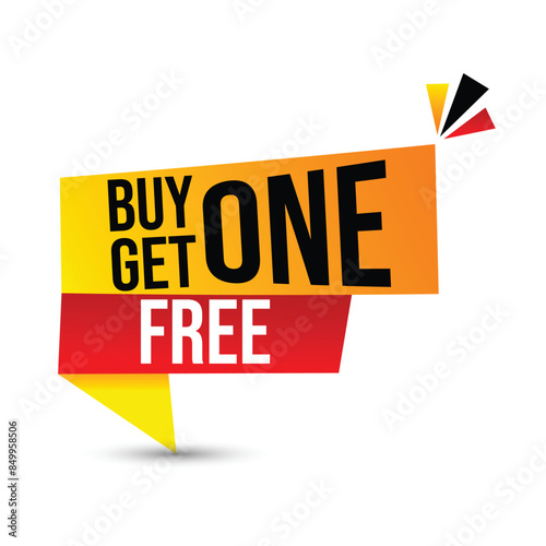 Buy one get one free banner design