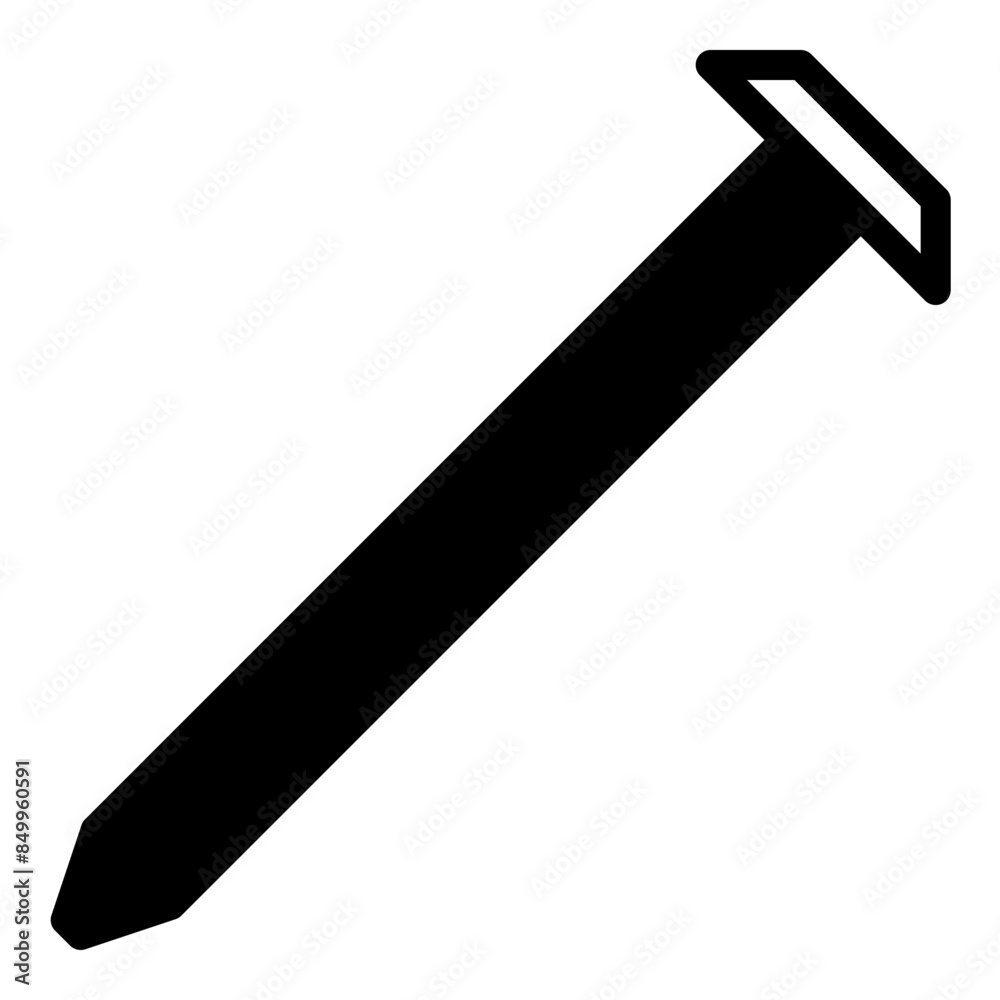 Screw icon or logo illustration outline black style Screw icon or logo illustration outline black style