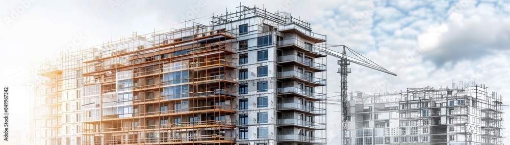 A large building with many windows and a lot of space. The building is in a city with a lot of other buildings A large building with many windows and a lot of space. The building is in a city with a lot of other buildings