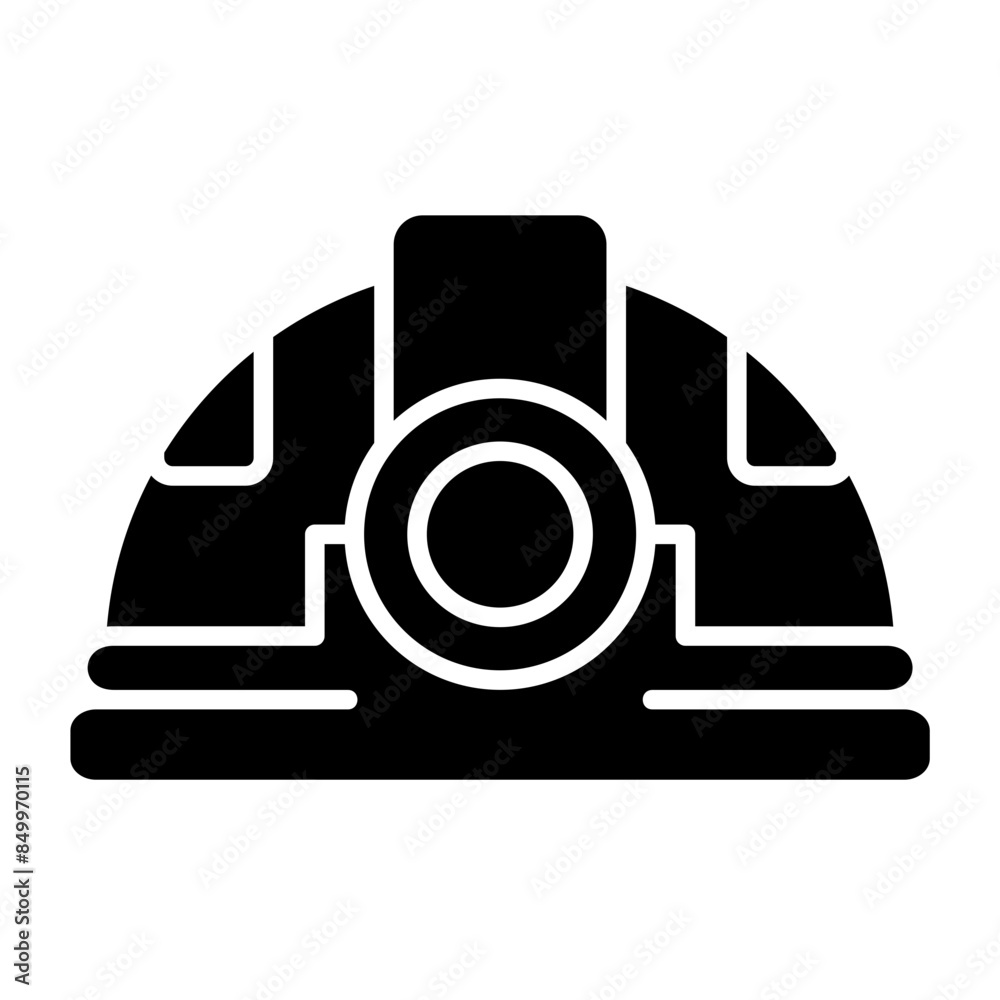 Fototapeta premium Helmet Light Icon