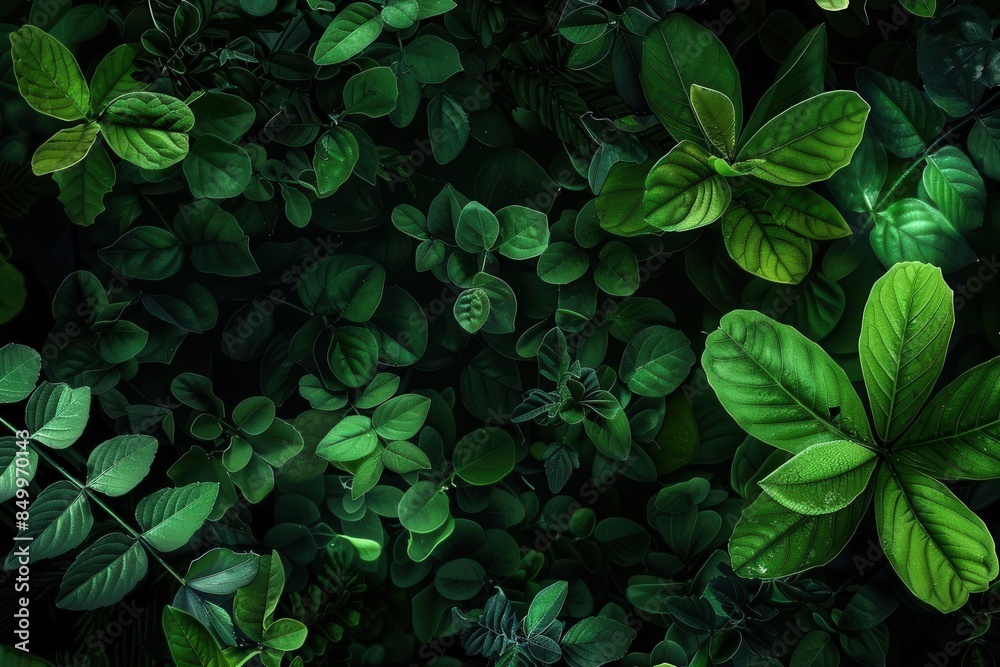 Lush Greenery Pattern. Botanical decor concept Lush Greenery Pattern. Botanical decor concept