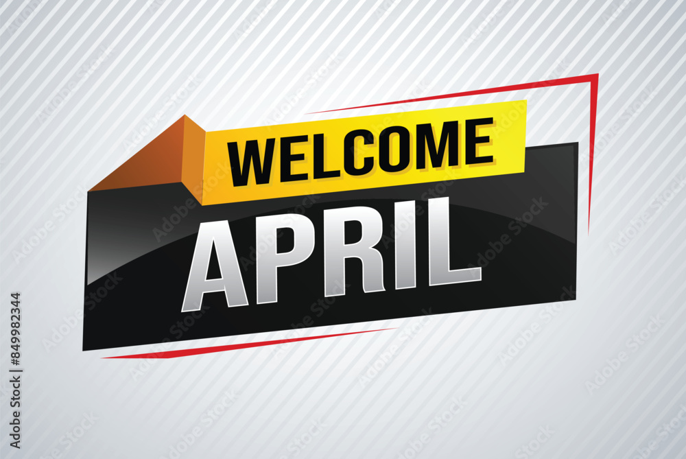 welcome April word text concept icon logo sign symbol vector note 3d style for use landing page, template, social media, web, mobile app, poster, banner, flyer, background, gift card, coupon
welcome April word text concept icon logo sign symbol vector note 3d style for use landing page, template, social media, web, mobile app, poster, banner, flyer, background, gift card, coupon