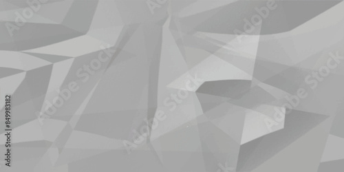 Abstract white crumpled paper texture background, White empty leaf of crumpled paper. Vector illustration.