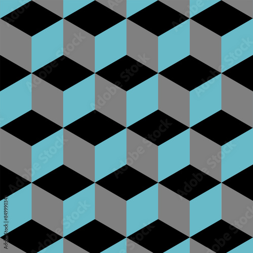 three dimensional square that have different colors on each side.