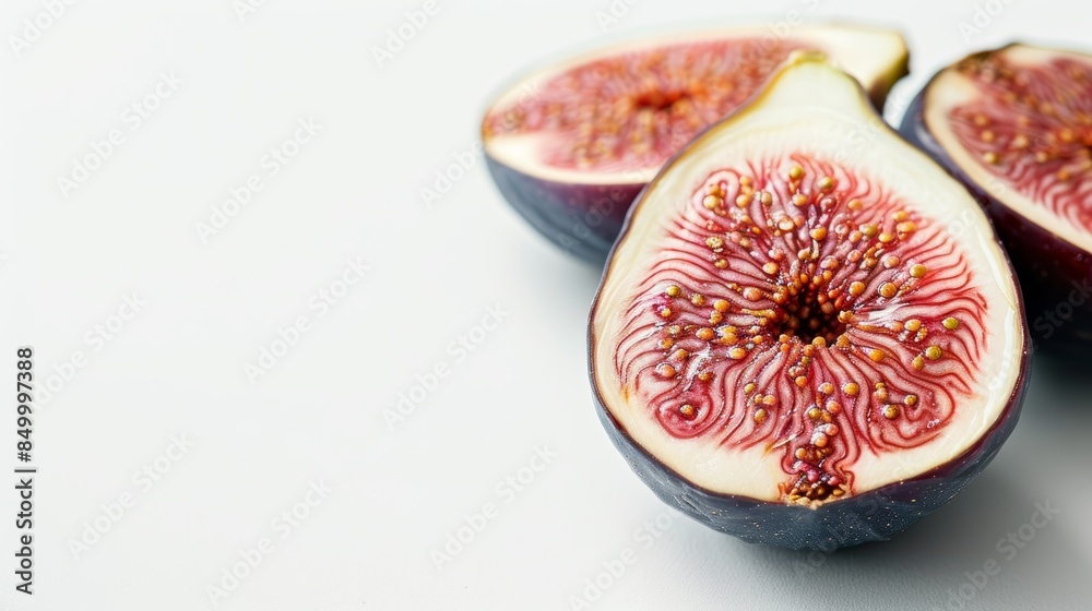 fig fruit on white background with empty space fig fruit on white background with empty space