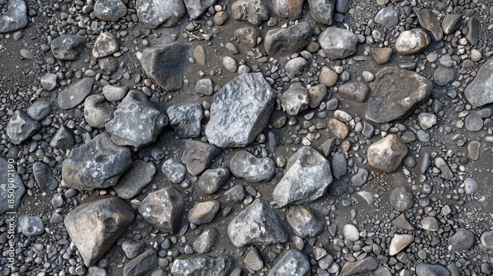 Grey colored gravel path texture Grey colored gravel path texture