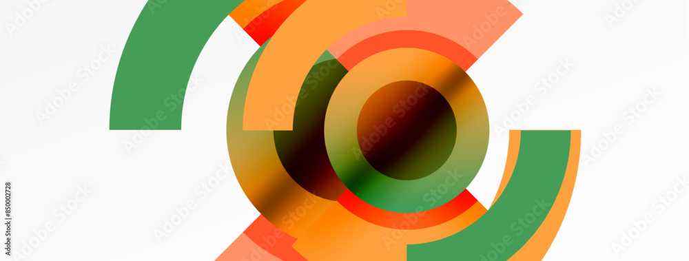Circle geometric abstract vector background Circle geometric abstract vector background