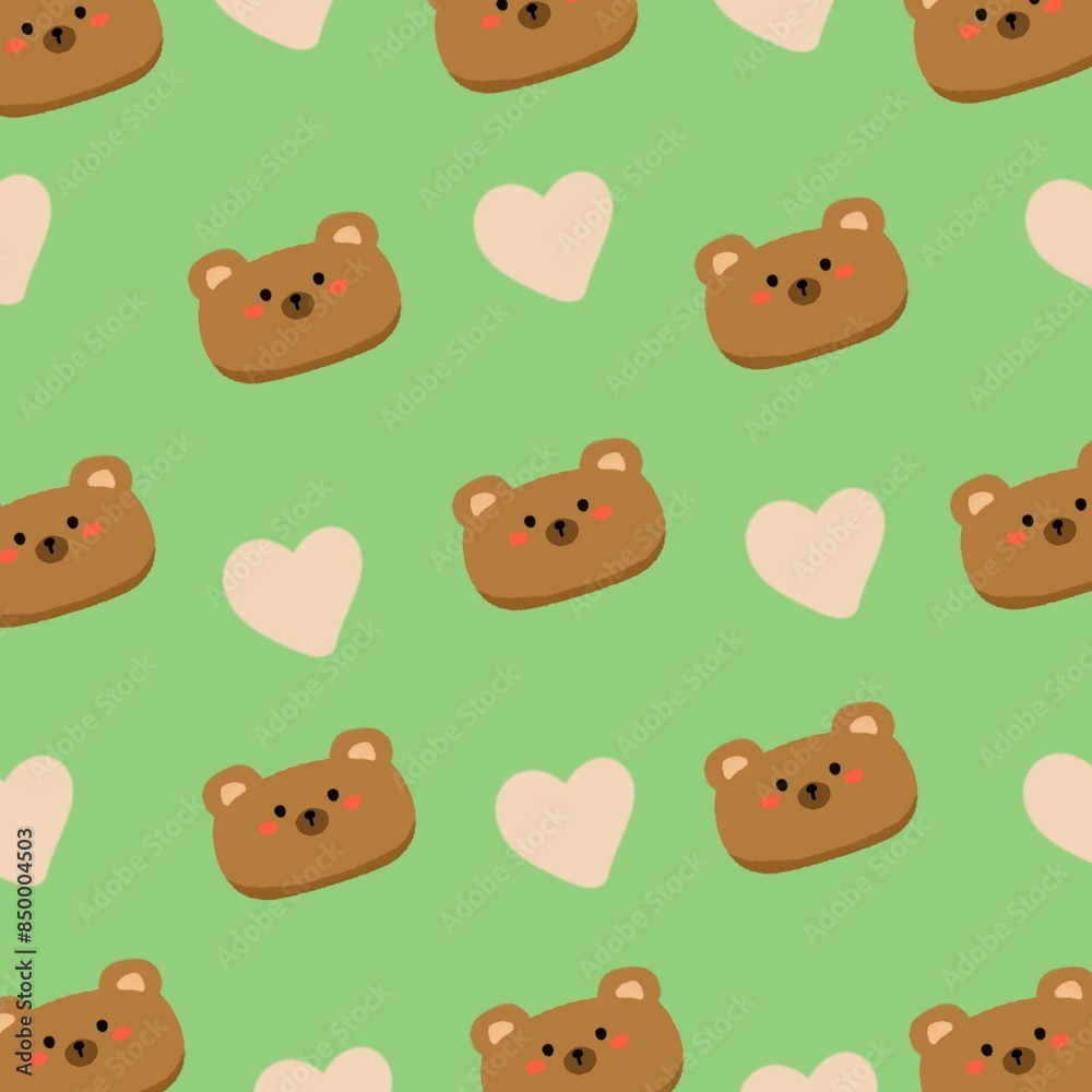 Fototapeta premium seamless pattern with animals