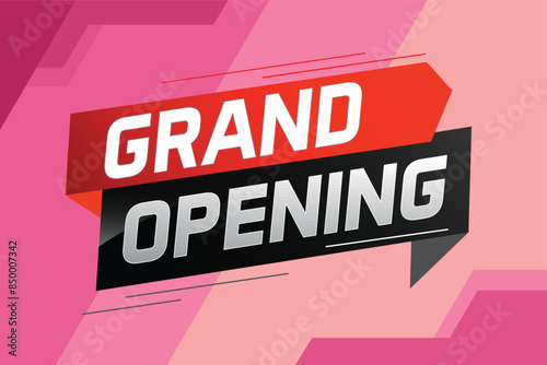 coming soon grand opening word concept vector illustration with megaphone and 3d, web, mobile app, poster, banner, flyer, background, gift card, coupon, label, wallpaper	