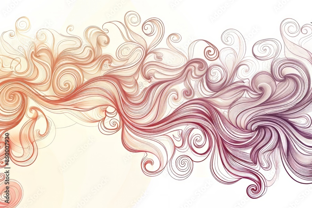 Cartoon cute doodles of smoke rising in elegant curls, Generative AI Cartoon cute doodles of smoke rising in elegant curls, Generative AI