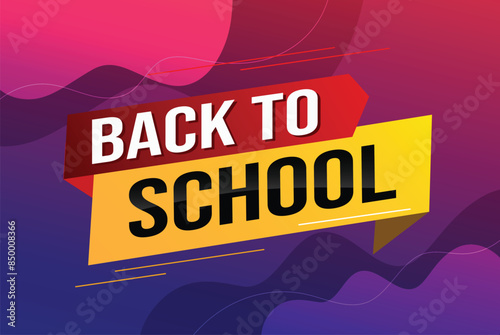 back to school word concept vector illustration with modern 3d style for store big sale landing page template ui web mobile app poster banner flyer background gift card coupon label wallpaper	
