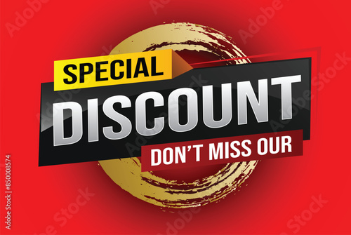 discount special offer poster dont miss out banner graphic design icon logo sign symbol social media website coupon	