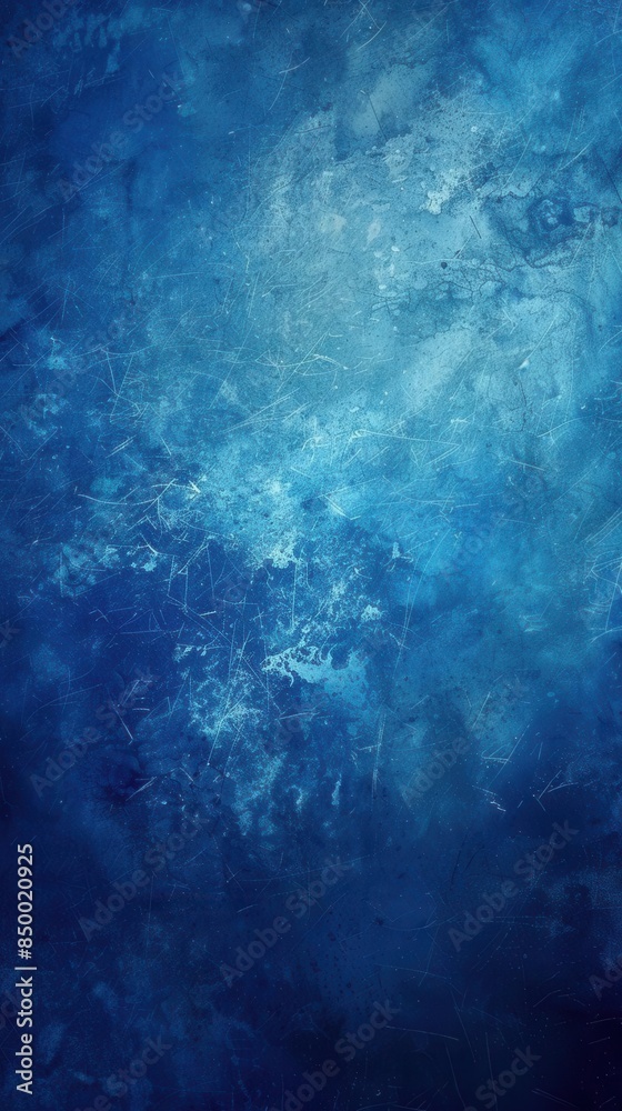 Obraz premium Fresh and Tranquil Blue Water in a Transparent Container. Fluid and Aqua Tints Concept