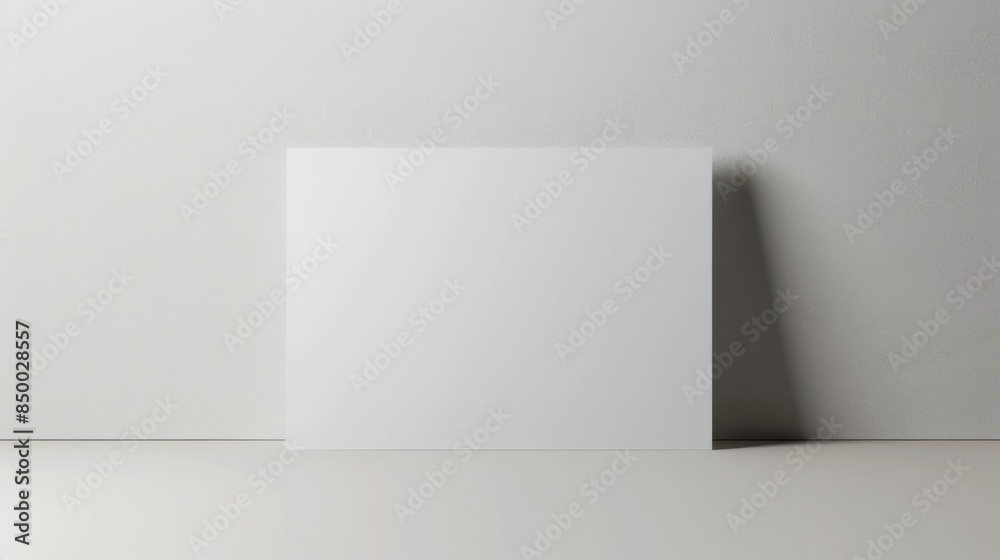 Fototapeta premium Classic white background mockup layout for versatile design presentations.