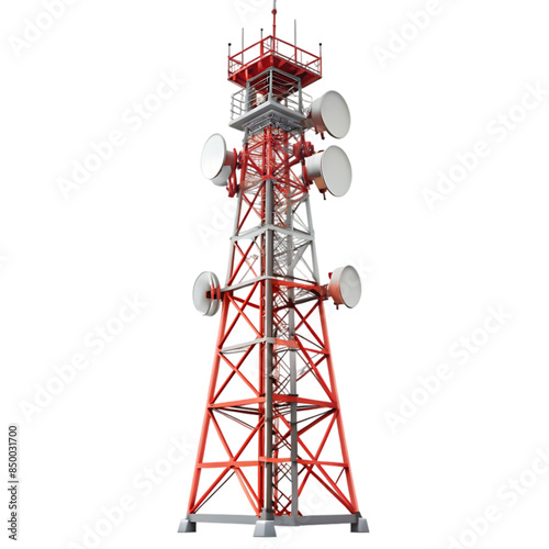 telecommunication signal tower transparent background