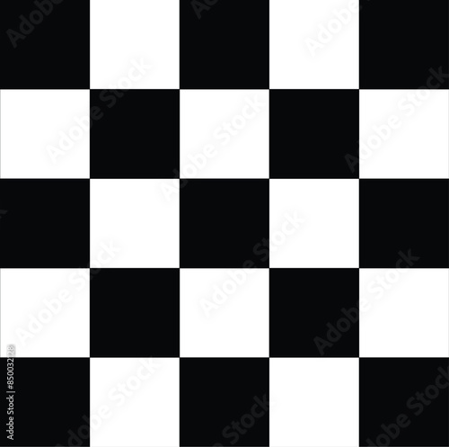 black and white chess board, Transparent pattern background