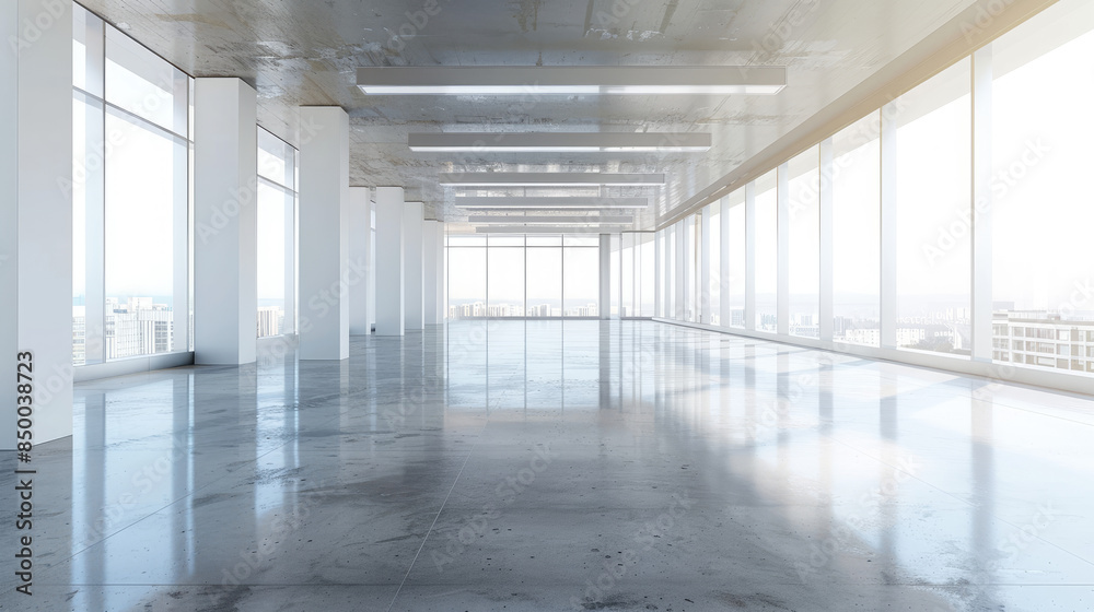 Empty office building modern interior. Empty office building modern interior.