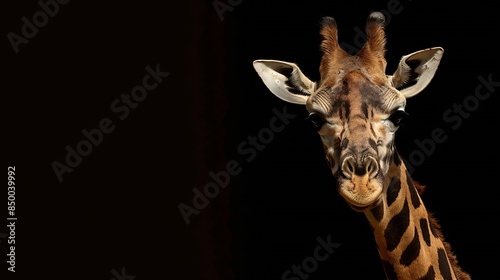 Wallpaper Mural African giraffe  animal amazing beautiful : Generative AI Torontodigital.ca