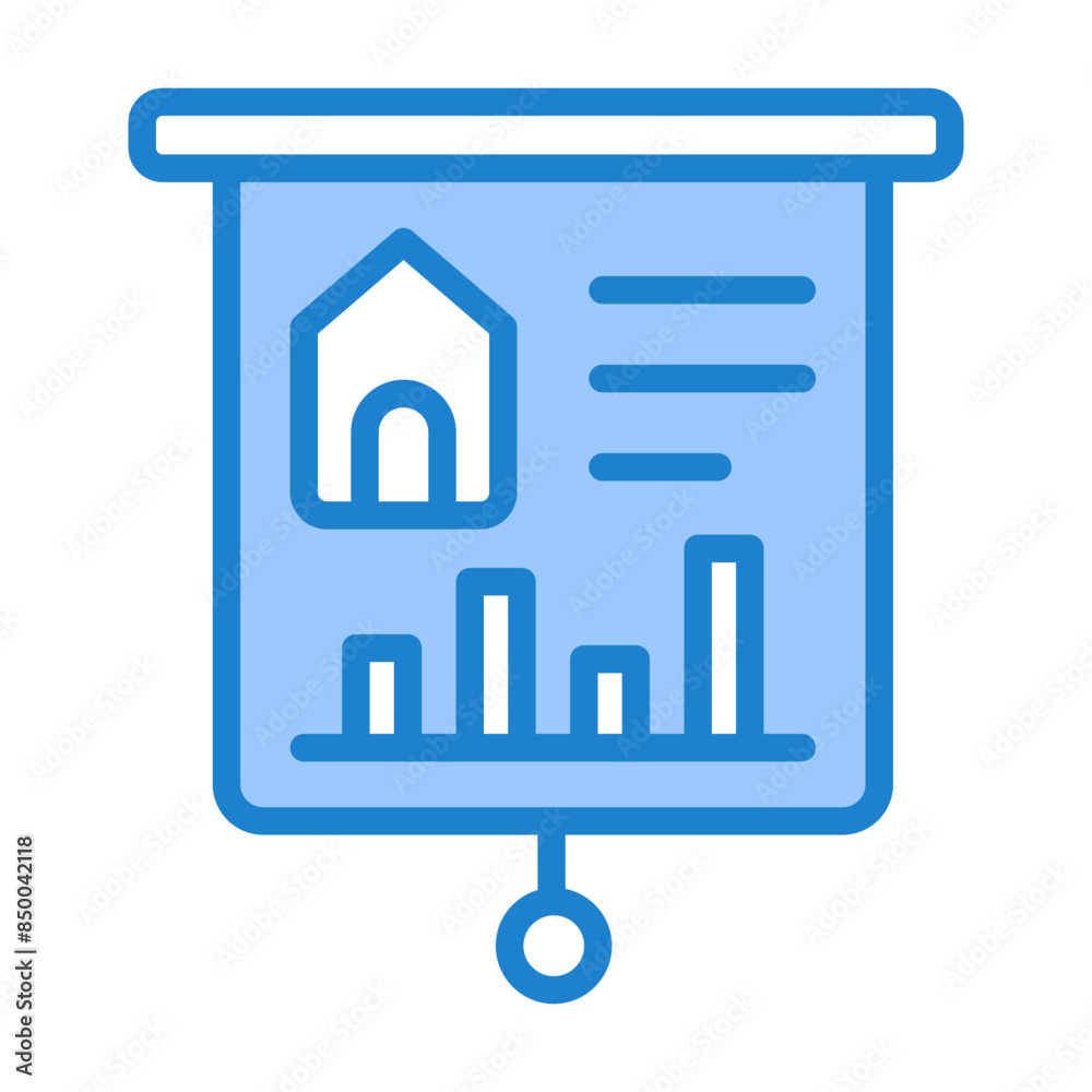 Real Estate Market Icon Real Estate Market Icon