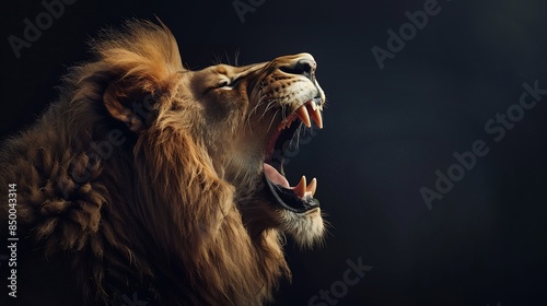 Amazing and dangerous image of lion : Generative AI