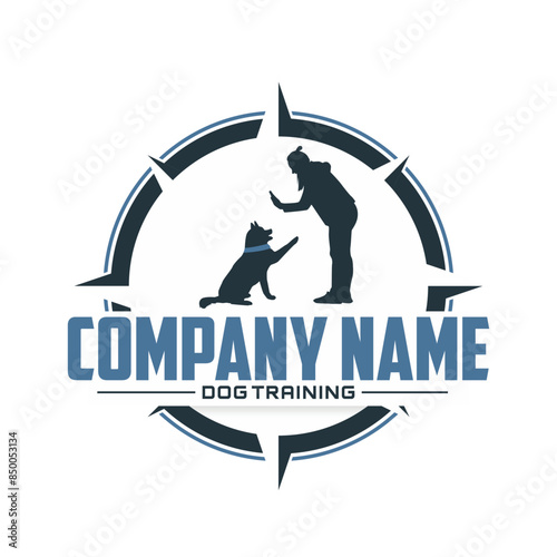 Dog training center badge templates logo