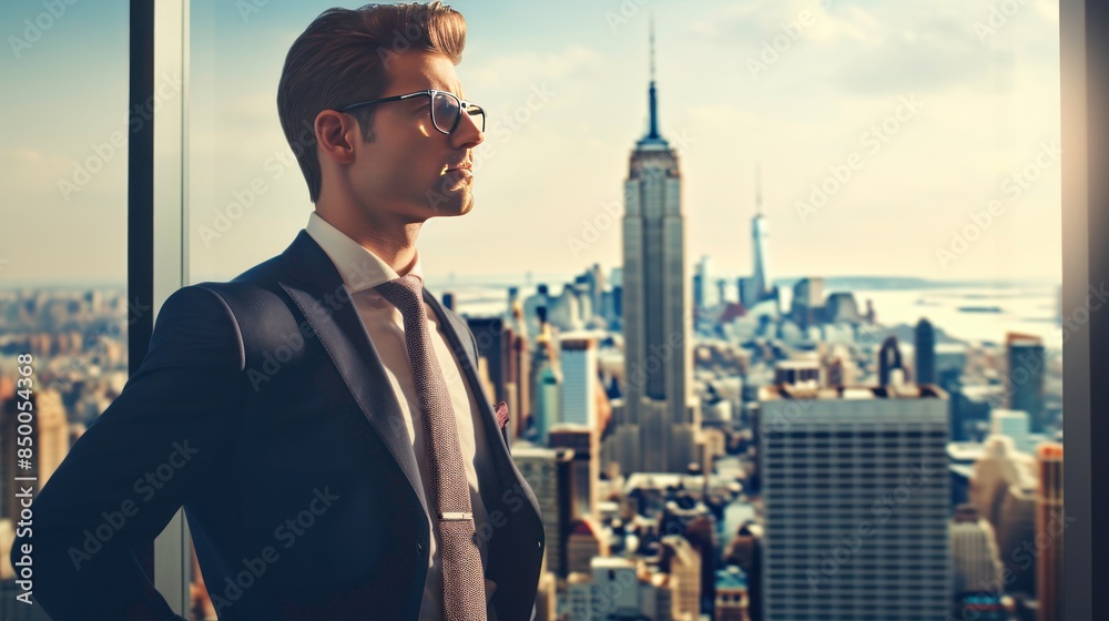 portrait of a successful businessperson overlooking a breathtaking urban panorama, portrait of a successful businessperson overlooking a breathtaking urban panorama,